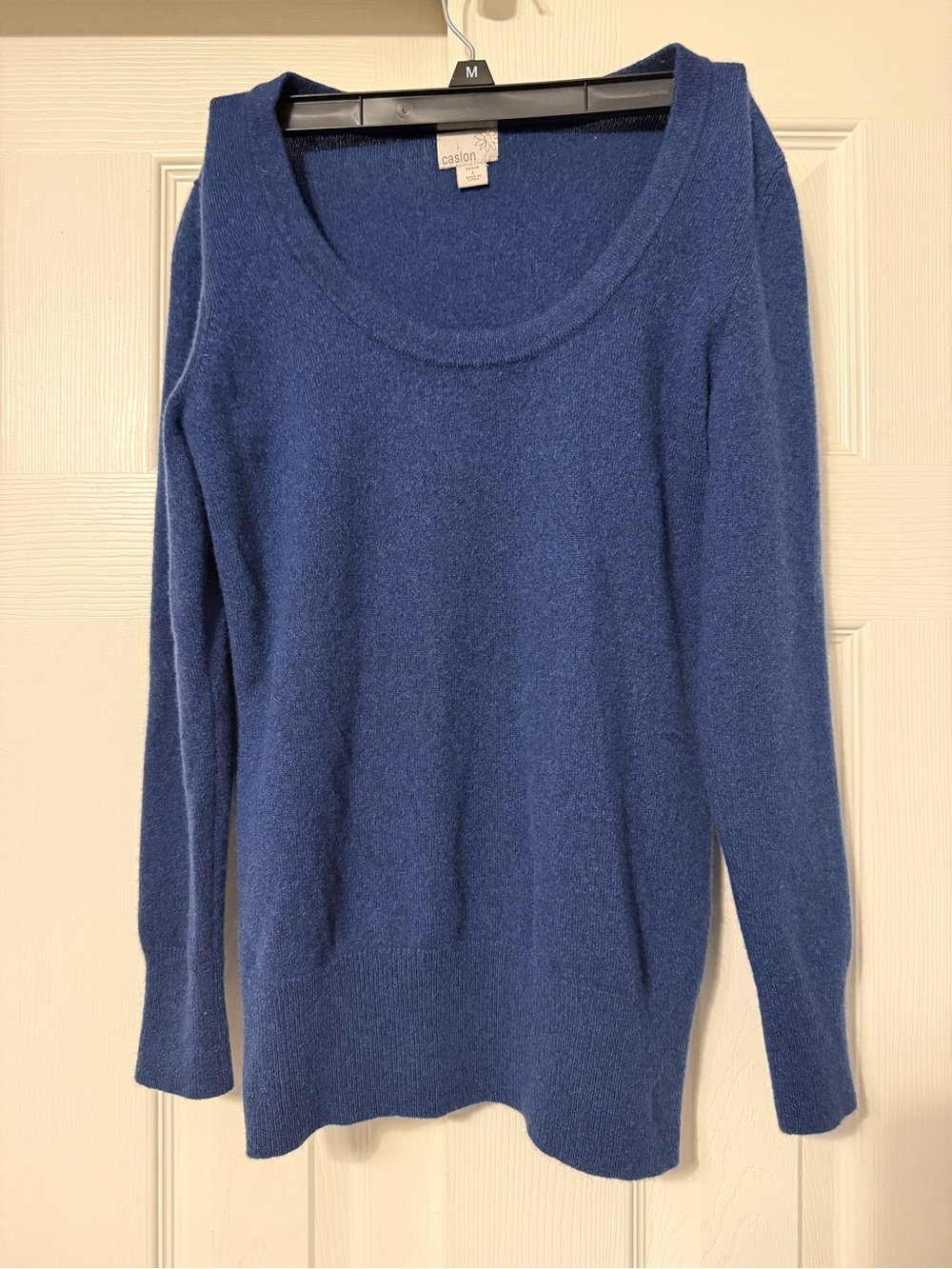 Caslon cashmere Navy Scoop Neck Sweater